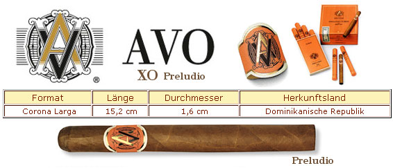 AVO XO Preludio Zigarren