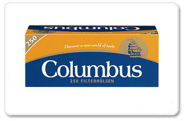 Columbus Zigarettenhülsen