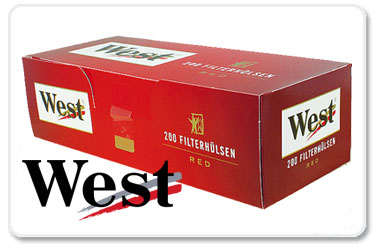 West Red Zigarettenhülsen