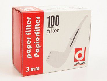 Denicotea Papierfilter 3mm / 100 Stück 