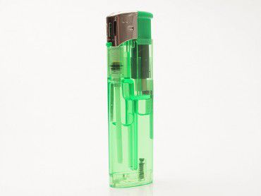 Einwegfeuerzeug Lux transparent grün 