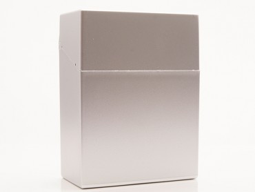 Zigarettenbox Big Box Metallic silbergrau 