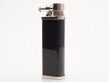 Pearl Pfeifenfeuerzeug Bolbo schwarz-silberfarben 