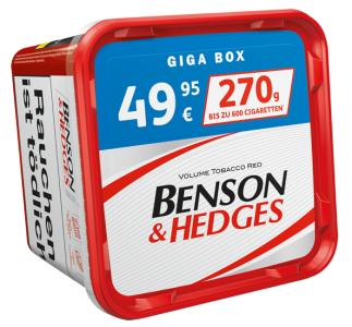 Benso & Hedges Red Volume Tabak / 270g Giga Box 