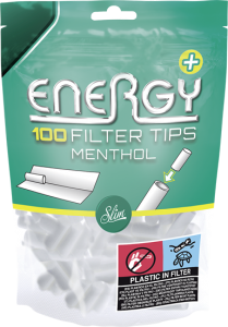 Energy+ Menthol Filter Tips / 100 Stück 